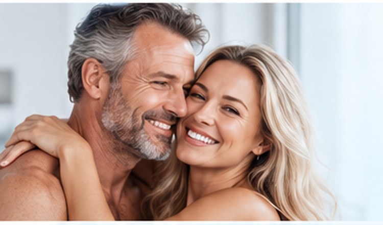 A couple at home together